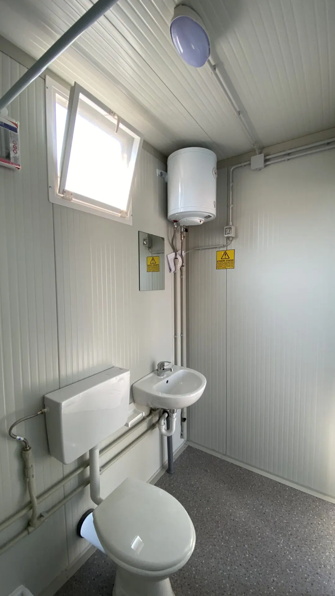 Box prefabbricati con bagno wc, lavabo e doccia 6 metri H 270 - Image 7