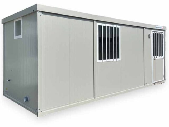 Box prefabbricati con wc e lavabo 6 metri H 220
