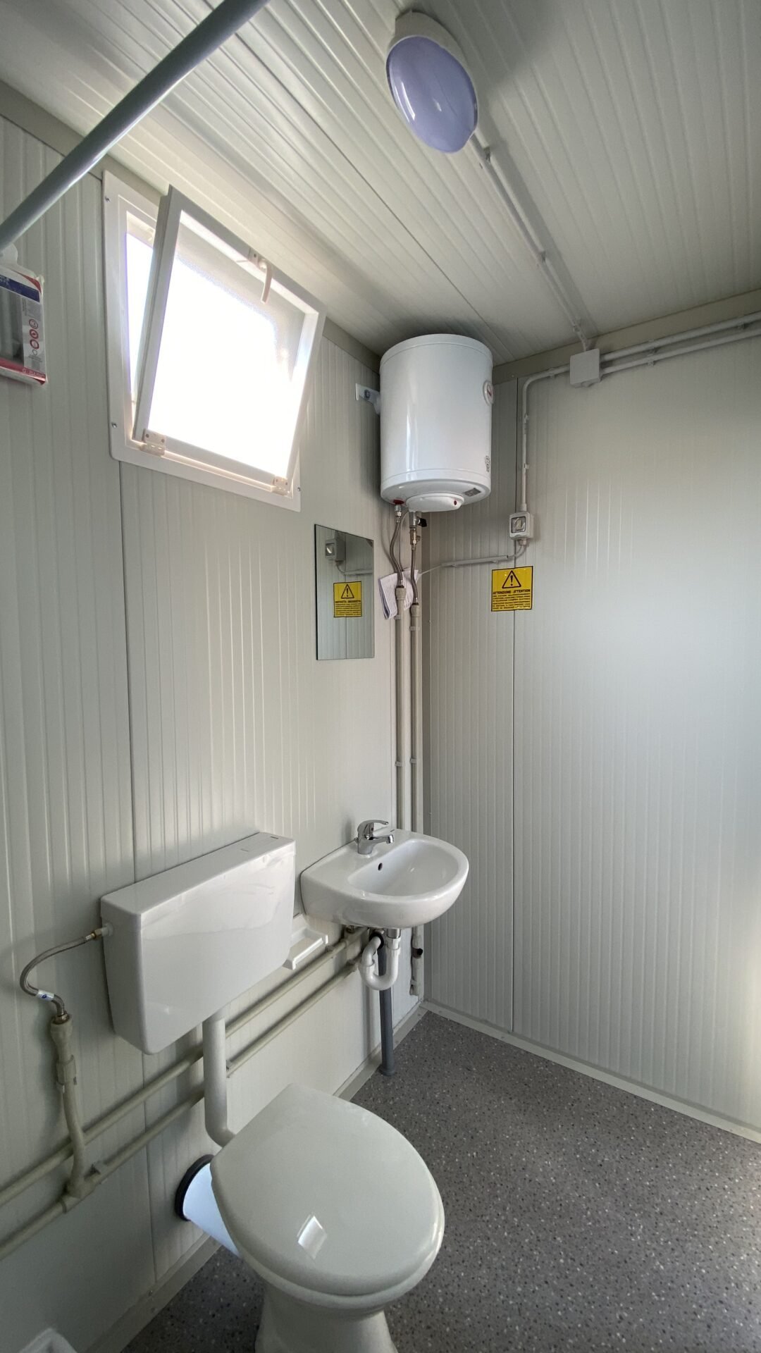 Box prefabbricato con bagno wc, lavabo e doccia 3 metri H 220 - Image 2