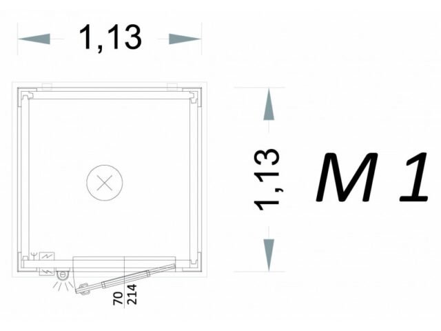 Cabina prefabbricata 1 metro – M1 – C1 – Box prefabbricato