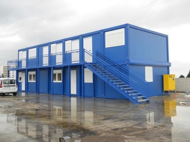 Ufficio prefabbricato a due piani 17,5×6 metri